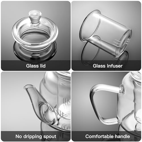Glass Teapot with Removable Infuser