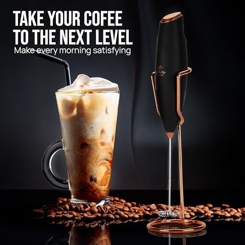 Powerful Milk Frother Wand With Duracell Batteries
