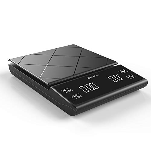 KitchenTour Coffee Scale with Timer for Brew Artisanal Java