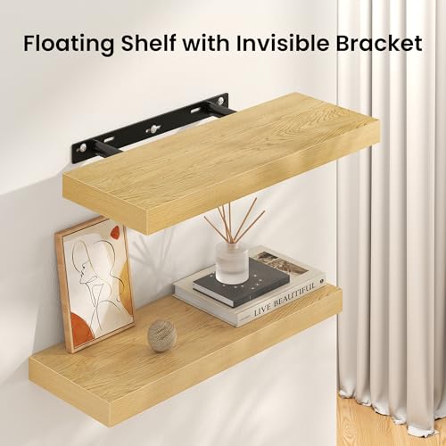 Square Floating Shelves for Wall (4 Count)