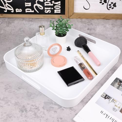 Square White Serving Tray
