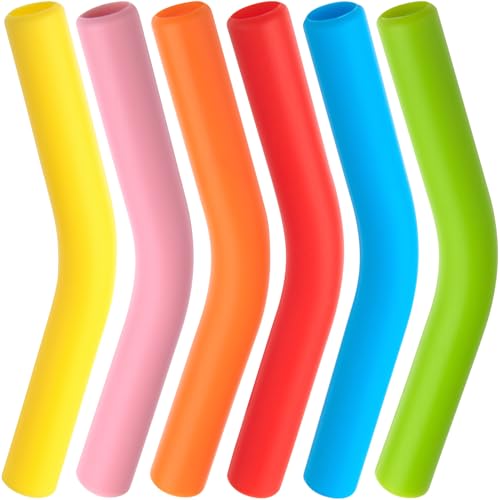 6pcs Food Grade Silicone Straw Tips (6 Count)