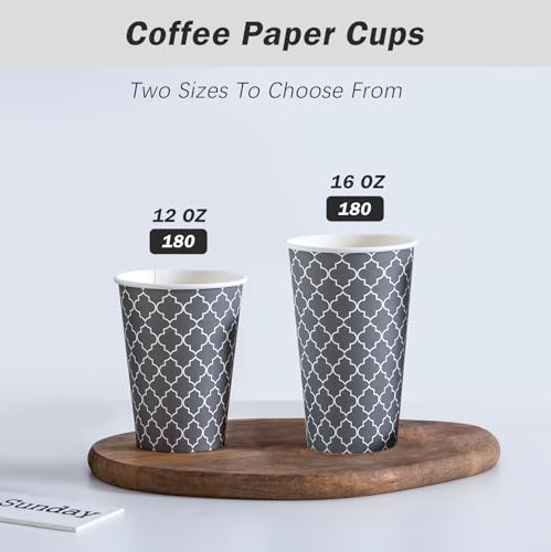 Coffee Cups 12 oz 500 Pack (500 Count)