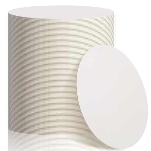 100 Pcs Round Cardboard Coasters Bulk (100 Count)