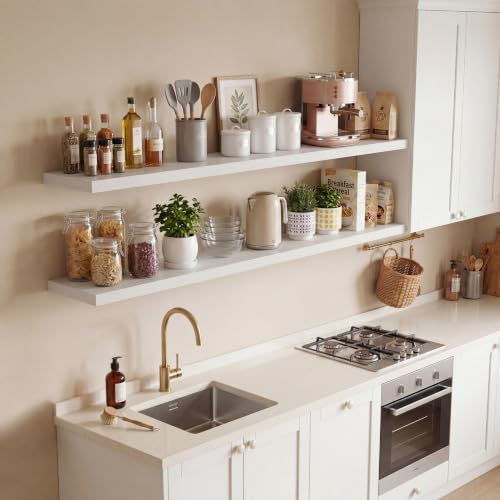 10 Inch Deep Floating Shelves 40” Set of 2 (2 Count)