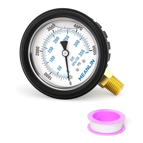 0~5000Psi Stainless Steel Liquid Filled Pressure Gauge 1