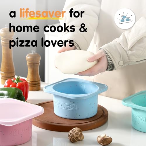 PLUS 1000ml Pizza Dough Proofing Containers for DIY family Artisan Pizza (3 Count)