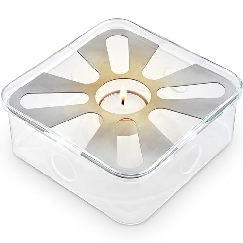 Radiance Square Tea Warmer with Tealight Candle