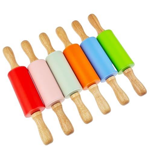 6 Pack Small Rolling Pin for Kids