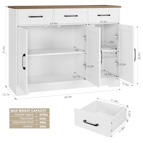 Kitchen Buffet Cabinet with Storage