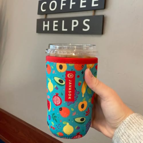 JavaSok Iced Coffee & Cold Soda Insulated Neoprene Cup Sleeve