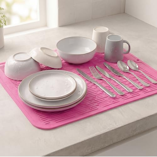 Silicone Dish Drying Mat for Multiple Usage