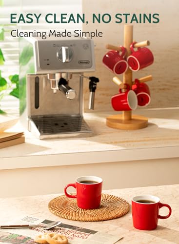 3.5oz Porcelain Espresso Cups Set of 4 (4 Count)