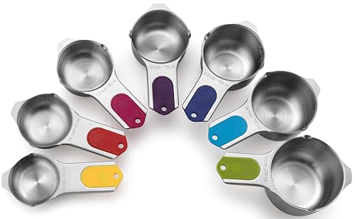 Magnetic Stainless Steel Measuring Cups Set of 7