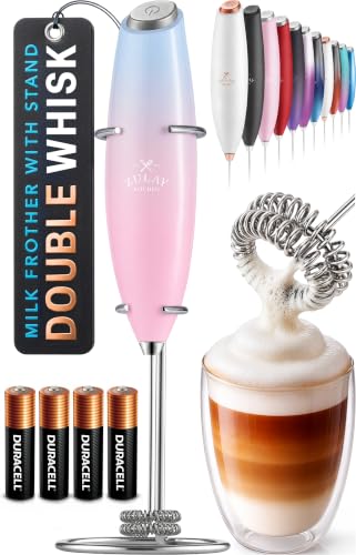Powerful Milk Frother Wand With Duracell Batteries