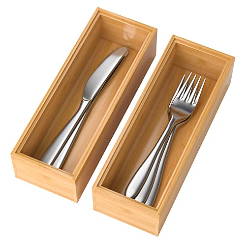Bamboo Drawer Organizer (2 Count)
