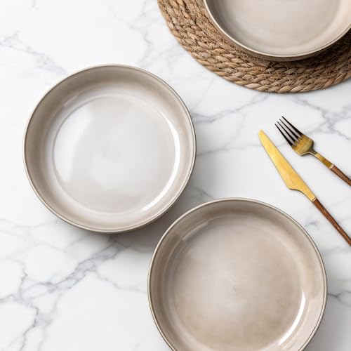 8.75'' Large Ceramic Pasta Bowls (4 Count)