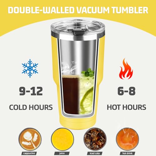 30 oz Tumbler with Lids and Straws