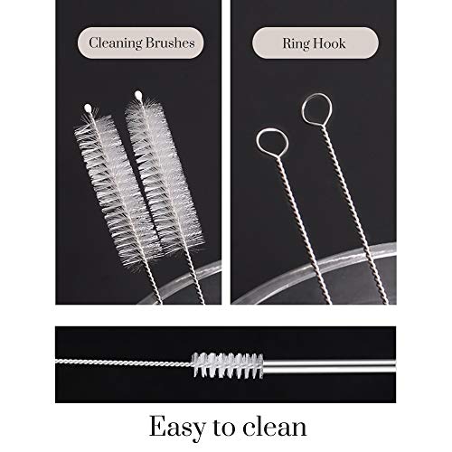 Set of 4 Reusable Metal Straws (7.99 Count)