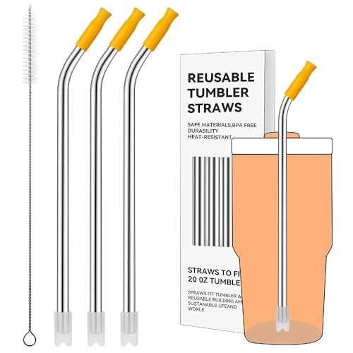 Bent Metal Straws for Stanley 20oz