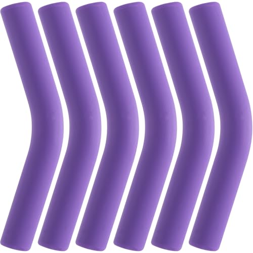 6pcs Food Grade Silicone Metal Straw Tips (6 Count)