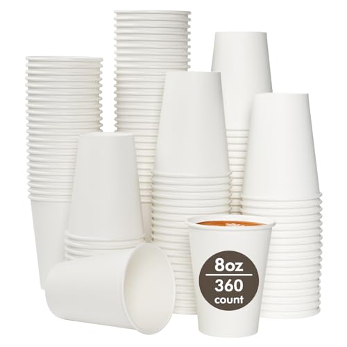 8 oz Paper Coffee Cups (360 Count)