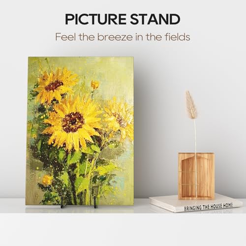 3 Pack 10 Inch Plate Stands for Display Metal Picture Stand Plate Holder (3 Count)