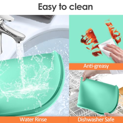 Silicone Coffee Maker Mat with Lip for Countertops