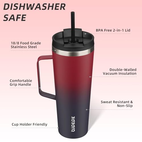 26oz Insulated Tumbler with Handle