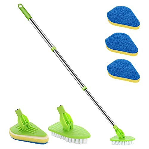 Extendable Scrub Cleaning Brush with Long Handle 35''