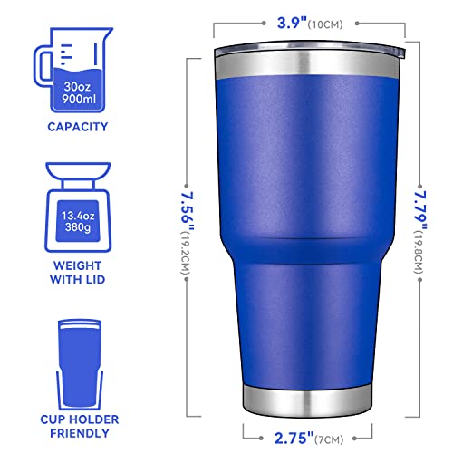 30 oz Tumbler with Lid and Straw (12 Count)