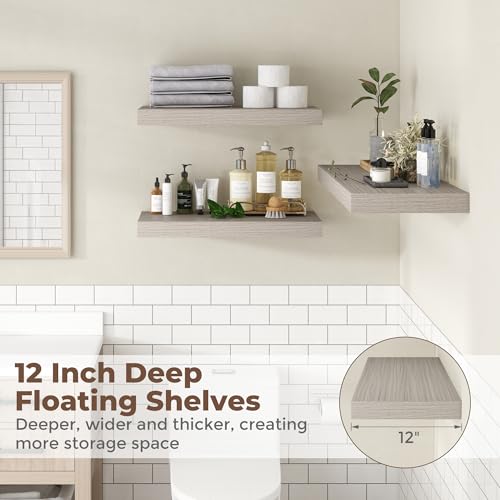 72 Inch Floating Shelves