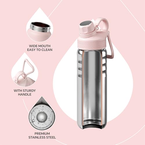 24oz Stainless Steel Insulated Bottle with 2 Leak