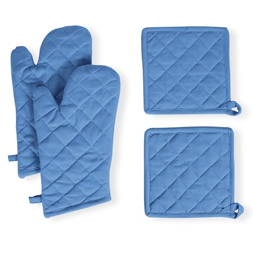 Pot Holders and Oven Mitts Sets for Kitchen Heat Resistant