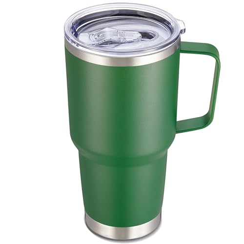 30 oz Stainless Steel Tumbler with Handle and Lid