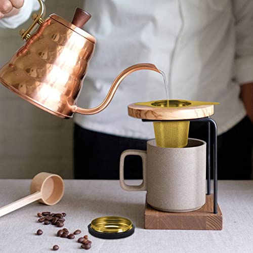 Two Pack Tea Infuser Basket Stainless Steel Tea Strainer Tea Filter With Small Strainer And Lid Tea Diffuser For Loose Tea Superior Brewing Experience