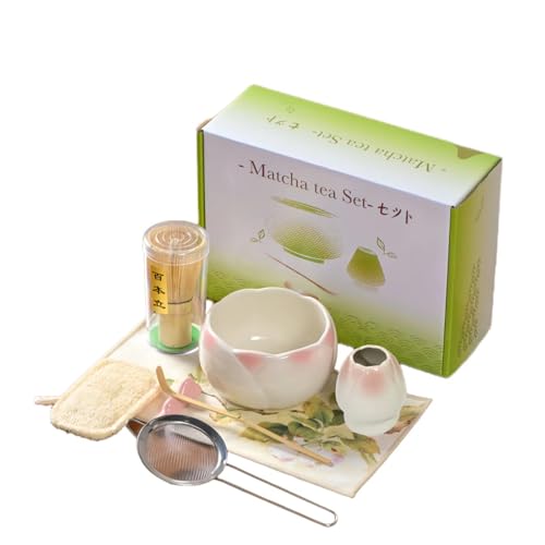 8 pieces Handmade Gift box set of ceramic matcha bowl