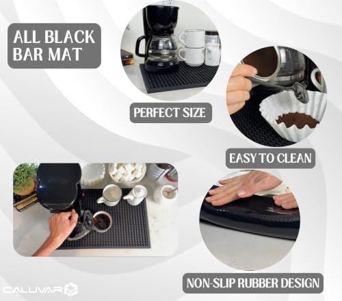 Espresso Tamping Mat 18x12 Black