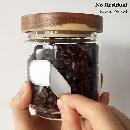192pcs Labels for Jars Removable Waterproof Write