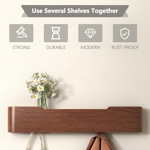 Wall Mounted Coat Rack with Shelf