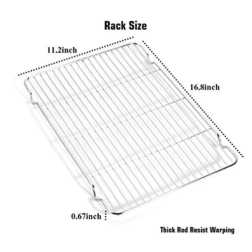 Baking Sheet & Rack Set [2 Sheets + 2 Racks]