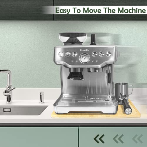 UPGRADED Oversize Bamboo Appliance Slider fit for Breville Barista Espresso Machine 870