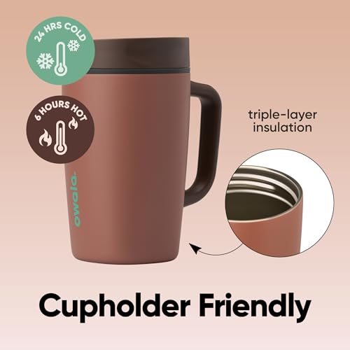 SmoothSip Slider Stainless Steel Insulated Travel Mug with Handle