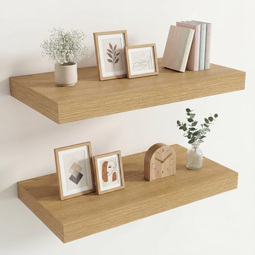 12" Deep Floating Shelves 24x12” Set of 2 (2 Count)