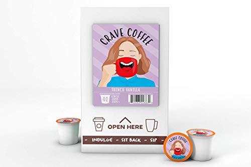 Flavored Coffee Pods Compatible with 2 K (40 Count)