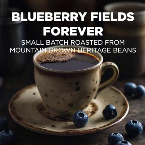 Blueberry Flavored Medium Roast Coffee Pods 50ct (50 Count)