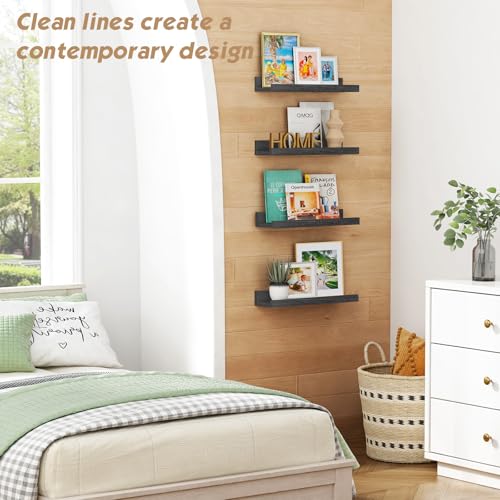 Black Picture Ledge Shelf (4 Count)