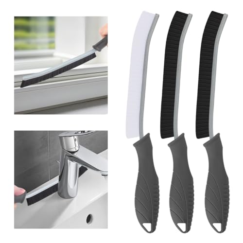 3Pcs Hard Bristle Crevice Cleaning Brush (3 Count)