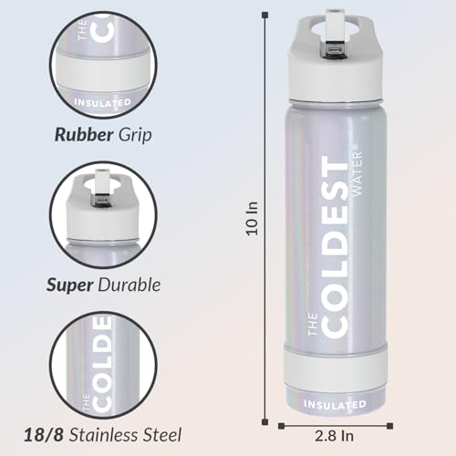 Coldest Insulated Water Bottle with Straw Lid
