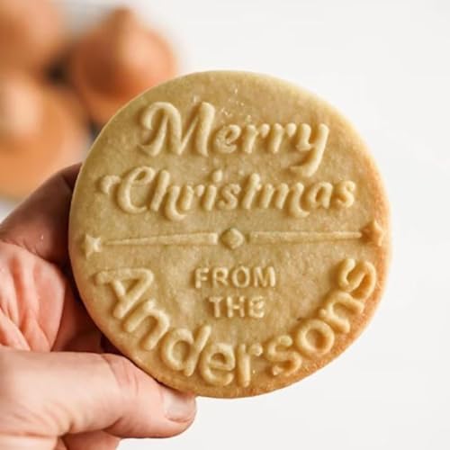 2025 Personalized Christmas Cookie Stamp Unique 3D Embossed Design Fun Tool for Baking Art